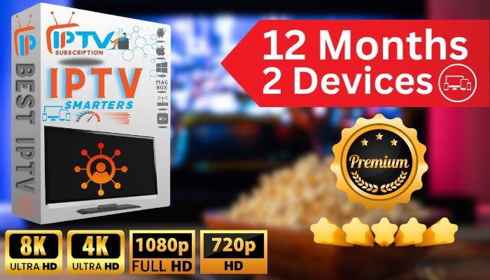 Premium IPTV Subscription X 2 Devices